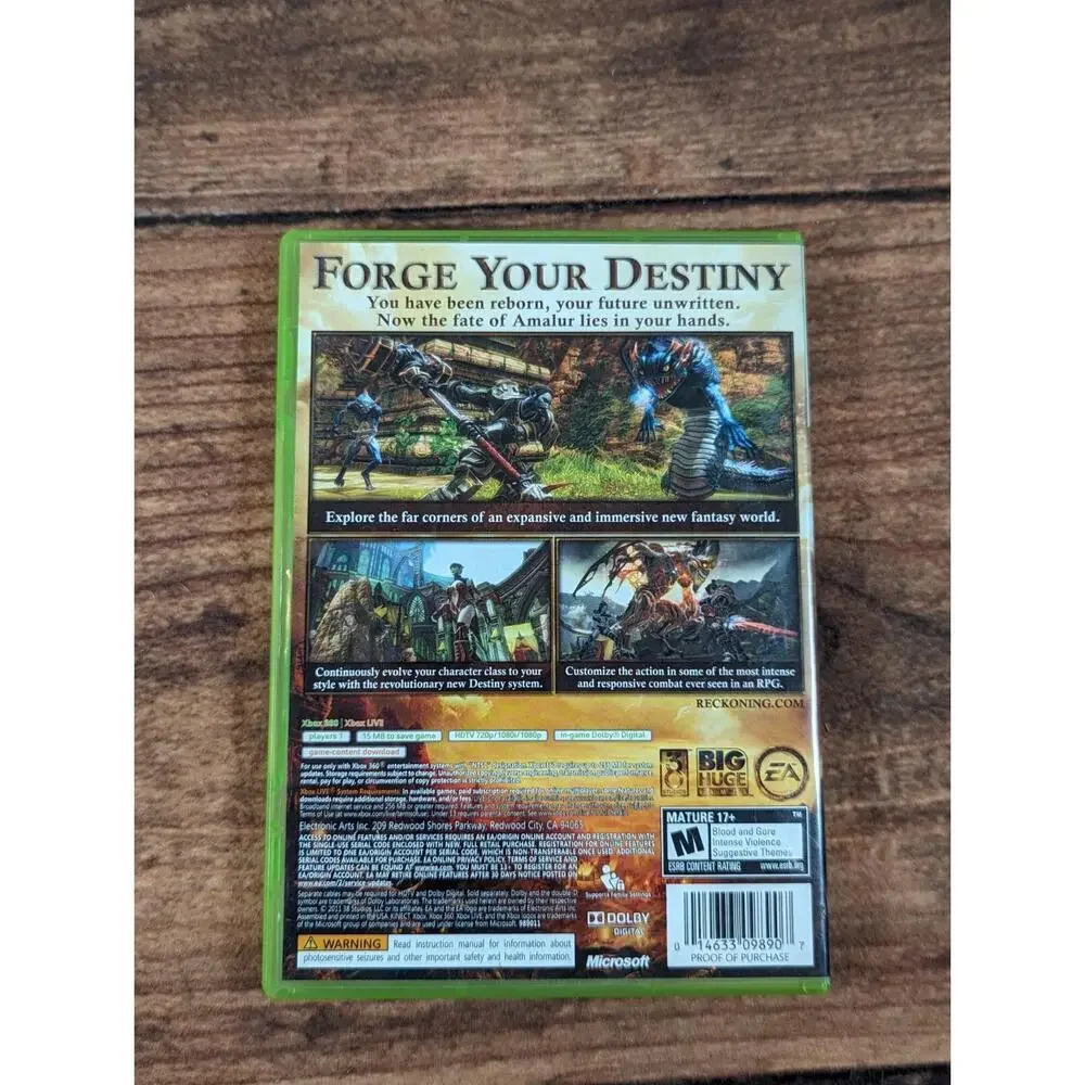 Kingdoms Of Amalur Reckoning Xbox 360 Japanese, complete, Good Condition‎